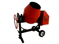 03_CM350 Concrete Mixer tilted drum