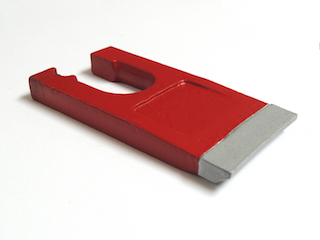 Tooth with tungsten carbide wear tip Tooth with tungsten carbide wear tip